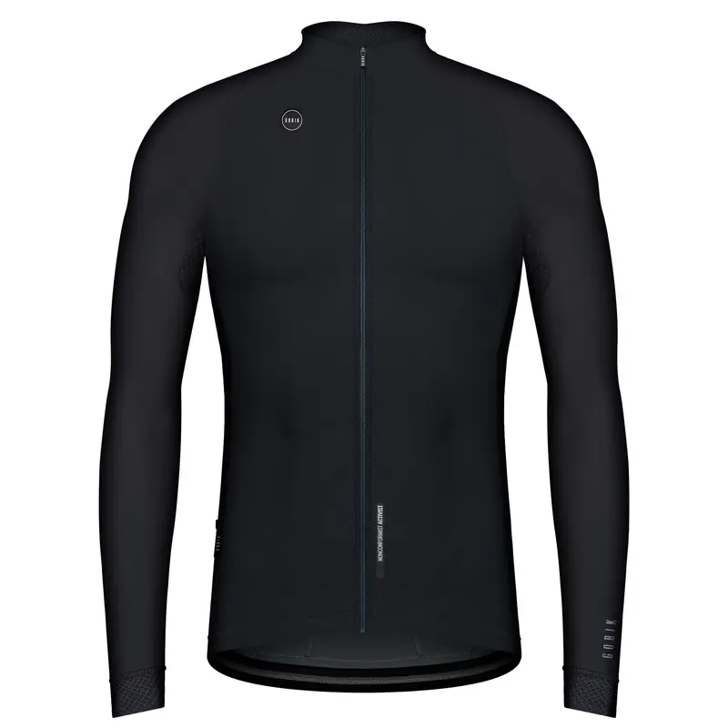 Maillot Gobik Unisex Manga Larga Pacer Solid Jet Black