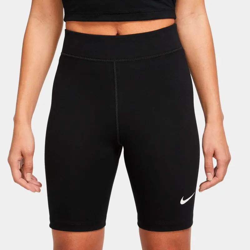 Mallas Cortas Nike Sportswear Classic De 20 cm Y Talle Alto - Mujer