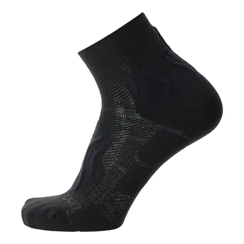 Man Defender Calcetines Merino Low Cut Negro Talla 35-38 - Calcetines Invisibles Lana Merino