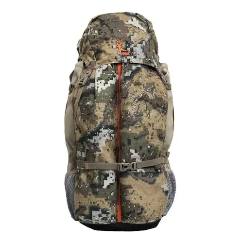 Markhor Mochila 65 litros para caza y senderismo, con funda acolchada para arma, camuflaje