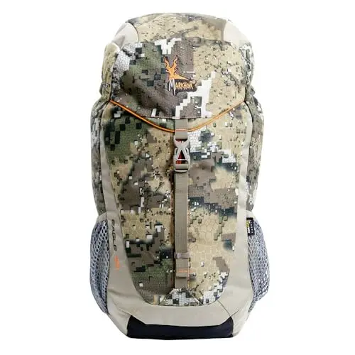 Markhor Mochila de caza Eagle de 25 litros, Camo Veil, con funda acolchada para rifle o arco