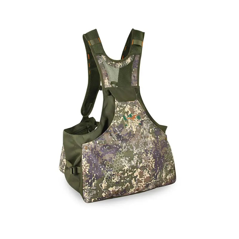 MARSUPIO Chaleco Suede Jungla Camo - Chaleco de Ante con Estampado Camuflaje