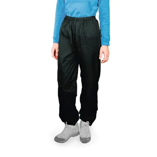 Marsupio Cubre Pantalones Impermeable Negro (S, FR/ES, Letras, S, Regular, Regular)