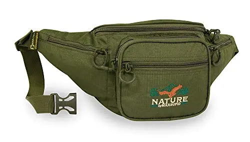 MARSUPIO Riñonera Forest Prisma Verde - Bolso de Cintura Compacto y Funcional