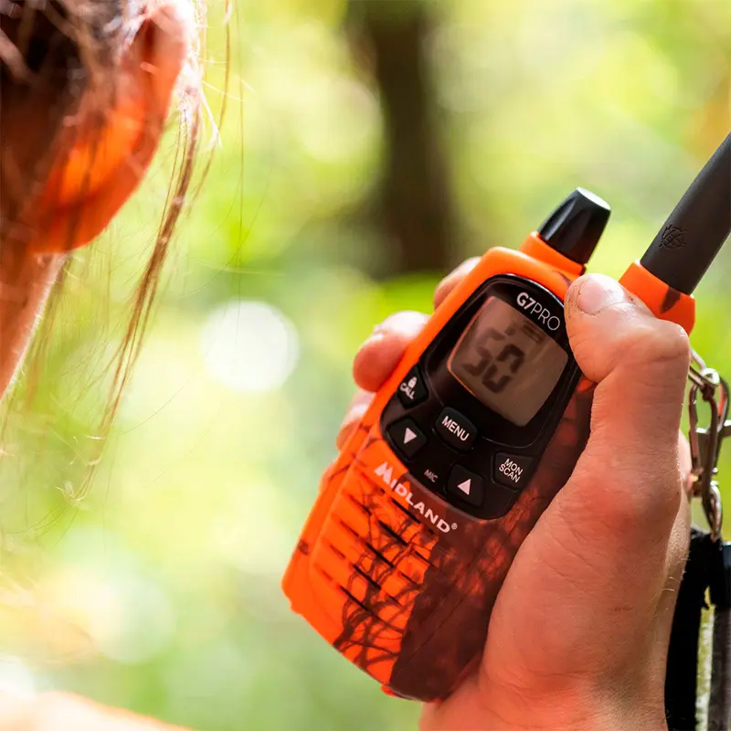 Midland G7 PRO BLAZE MIMETIC NARANJA - Walkie Talkie Profesional Camuflaje