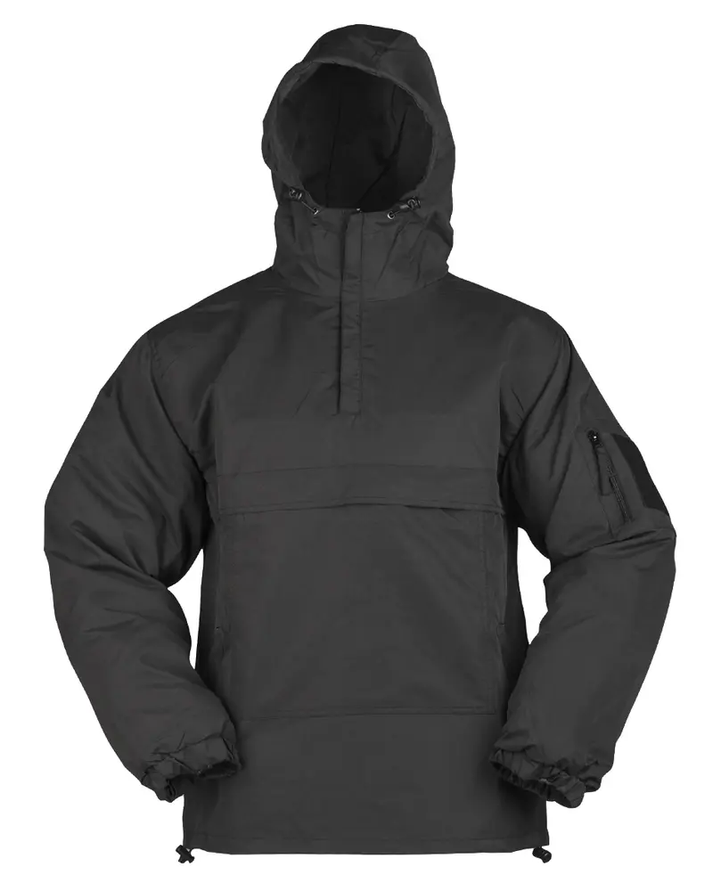 Mil-Tec Anorak Combat Summer Negro - Chaqueta Militar Ultraligera Verano
