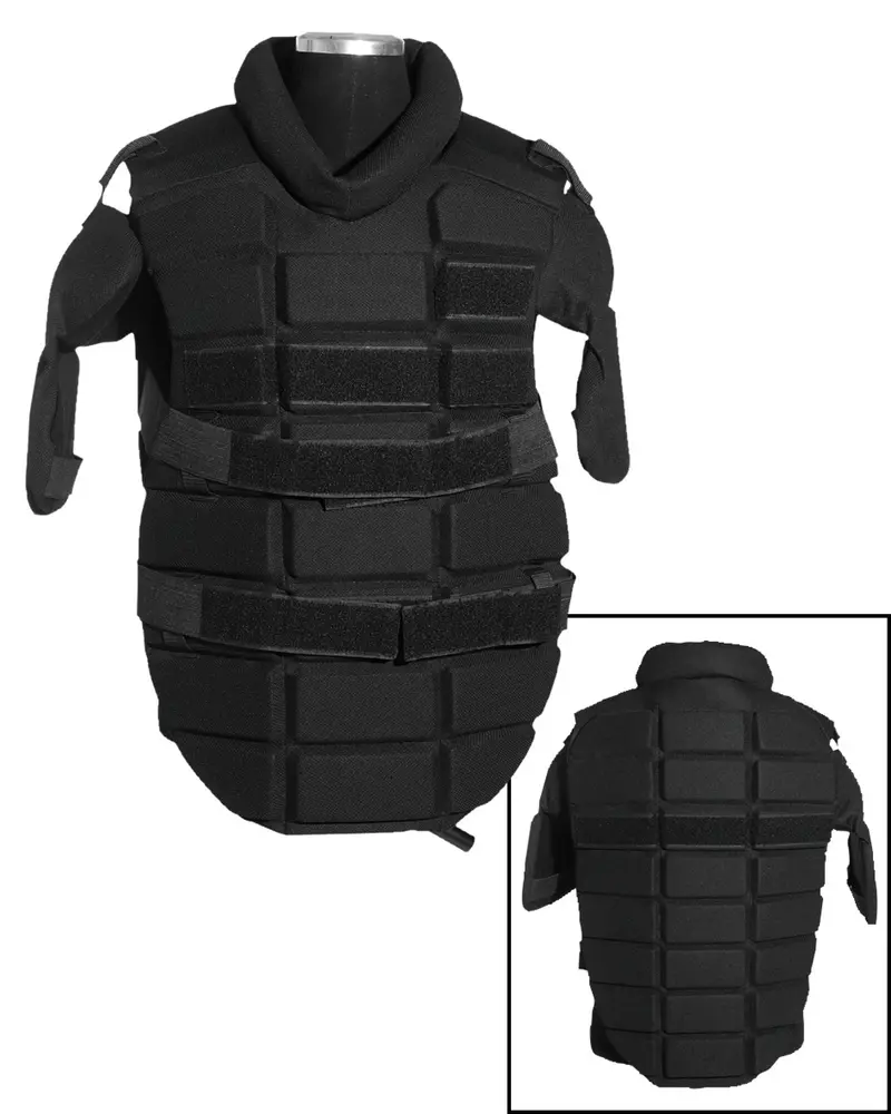 Mil-Tec Anti Riot Brustschutz - Protección Pectoral Táctica Negra