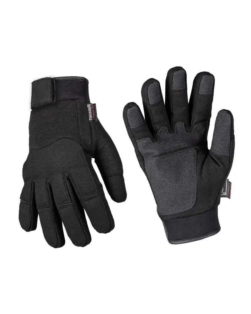 Mil-Tec Army Gloves Winter Schwarz - Guantes Tácticos Militares Invierno Negro