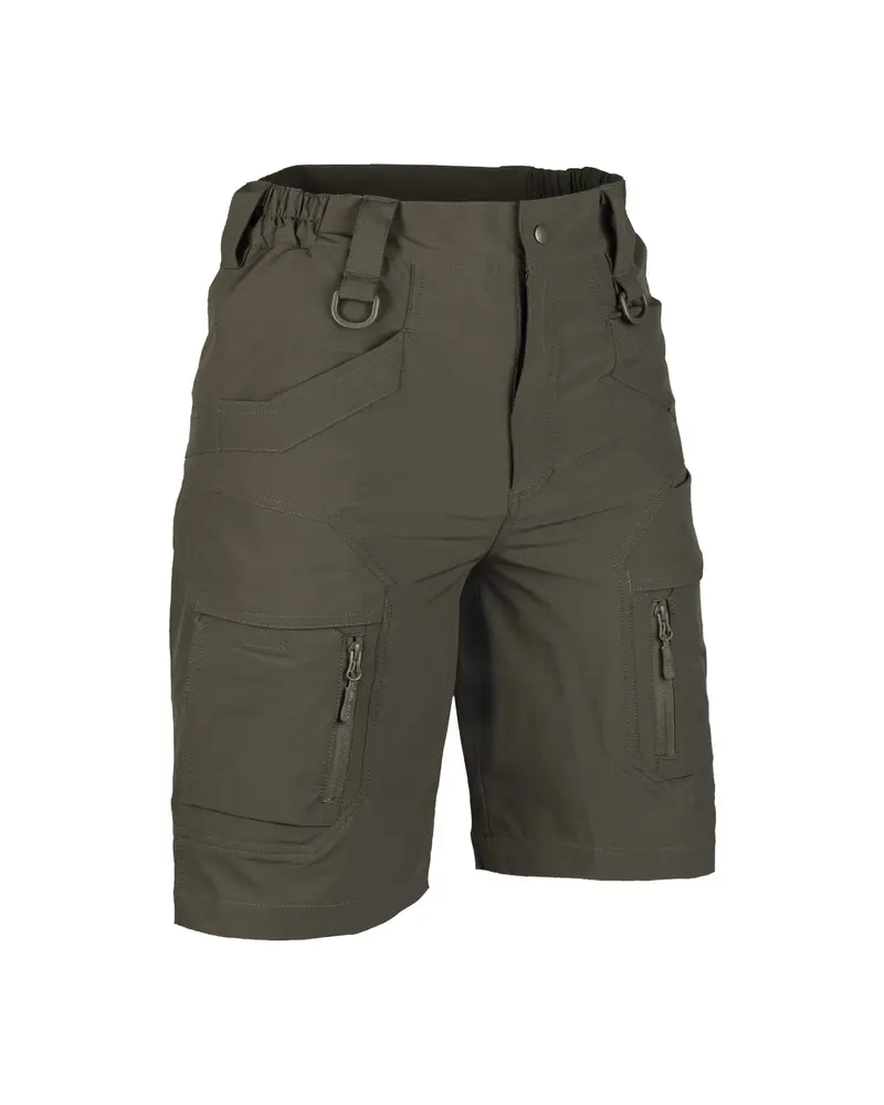 Mil-Tec Assault Shorts Elastic Ranger Green - Pantalón Corto Táctico Militar
