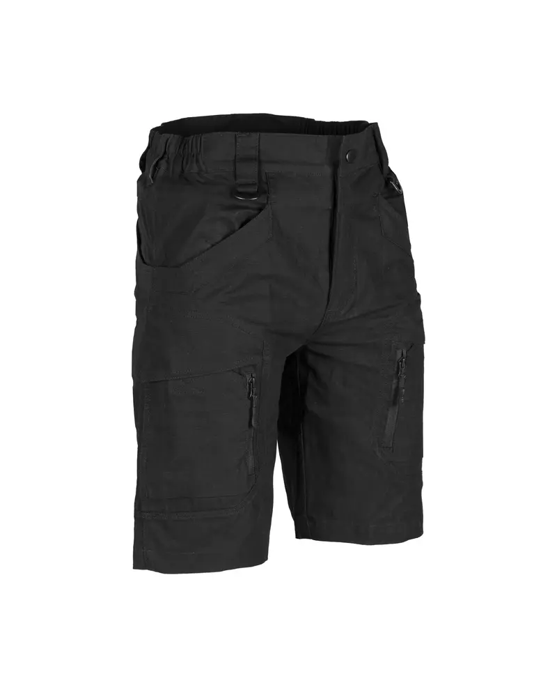 Mil-Tec Assault Shorts R/S CO Schwarz - Pantalones Cortos Tácticos Negros