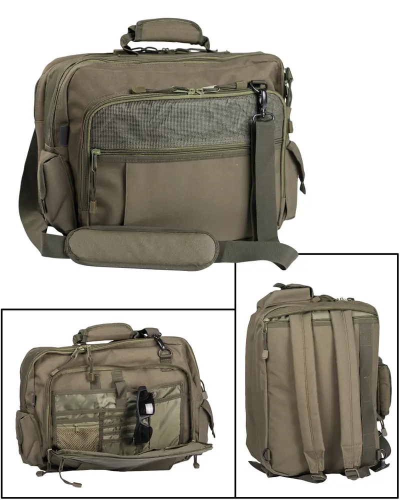 Mil-Tec Aviator Document Case Oliv - Maletín Militar Resistente para Documentos