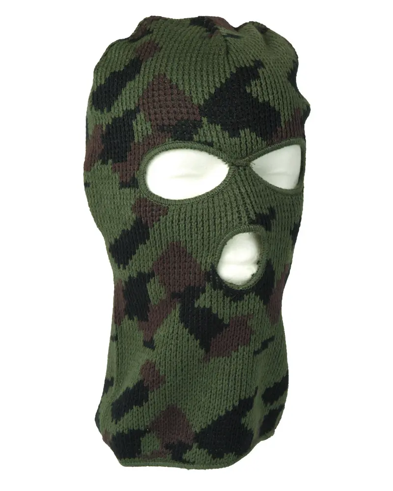 Mil-Tec Balaclava Pasamontañas Camuflaje 3 Orificios Poliacrílico