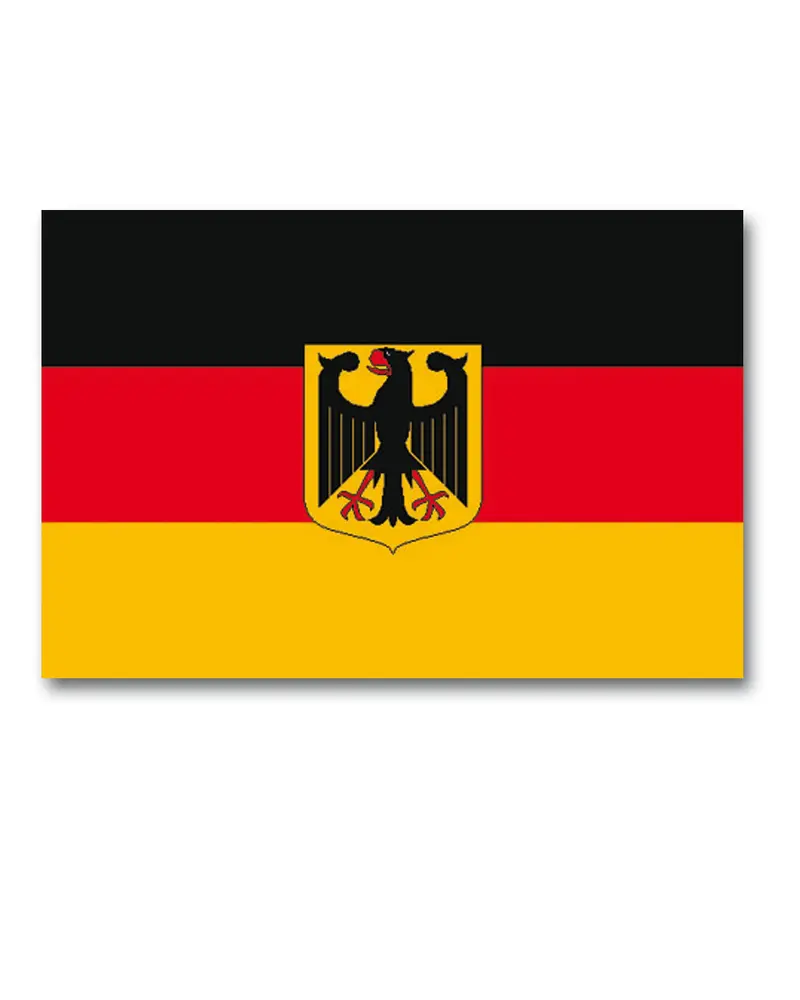 Mil-Tec Bandera Alemana con Motivo - Flag BRD para Exteriores
