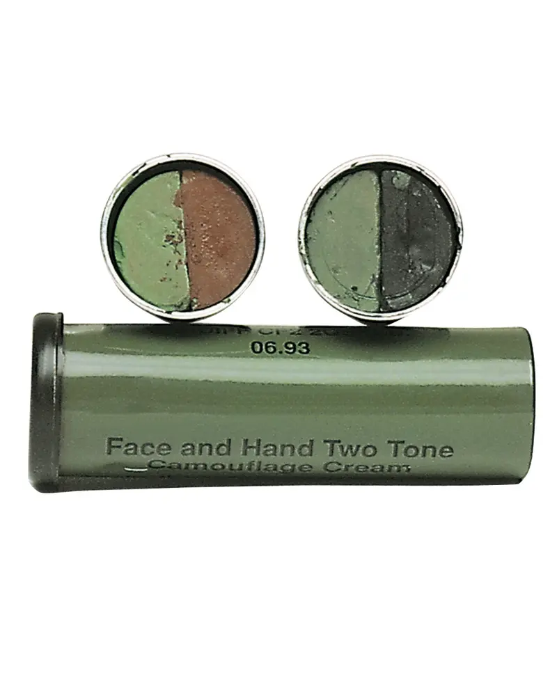 Mil-Tec Barra de Camuflaje Británica Negro-Oliva - Maquillaje Táctico Profesional