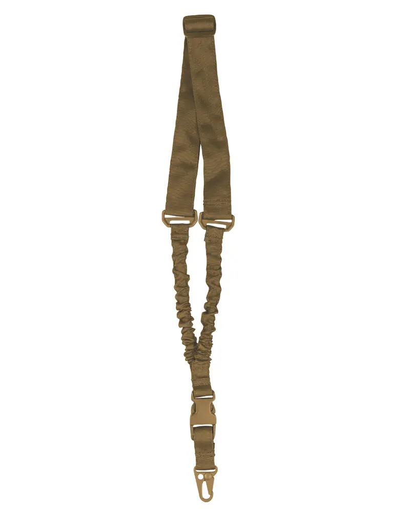 Mil-Tec Basic Tragegurt Portafusil Táctico 1-Point Coyote con Sistema Bungee