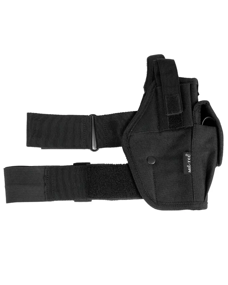 Mil-Tec Beinholster Schwarz - Funda Táctica para Pierna Negro Mate