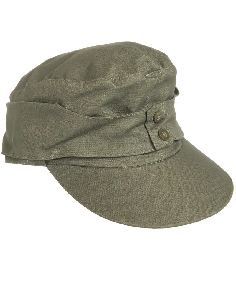 Mil-Tec Bergmütze M43 Moleskin Oliv - Gorra Militar de Montaña Auténtica