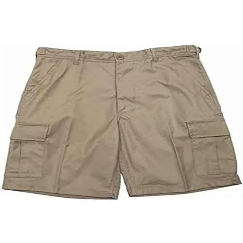 Mil-Tec Bermuda Khaki - Pantalón Corto Militar Resistente