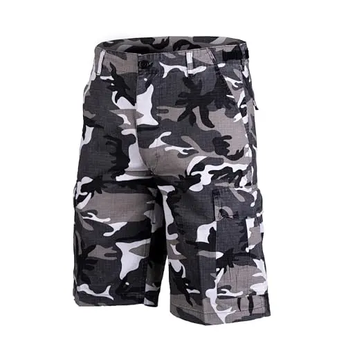 Mil-Tec Bermuda Militar Prewash Urban - Pantalón Corto Táctico Ripstop