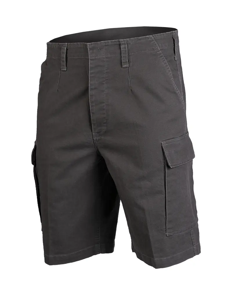 Mil-Tec Bermuda Moleskin Prelavado Verde Oliva - Pantalón Corto Militar Resistente