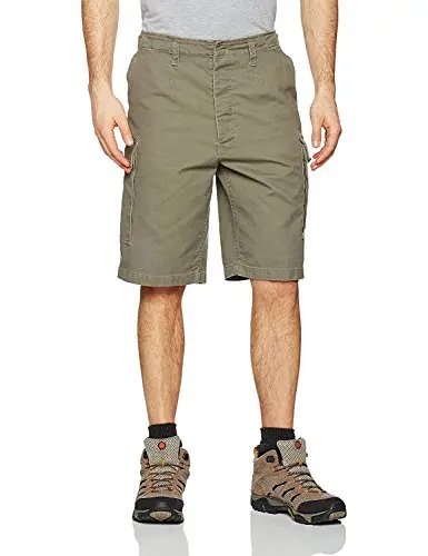 Mil-Tec Bermuda Moleskin Prelavado Verde Oliva - Pantalón Corto Militar Resistente