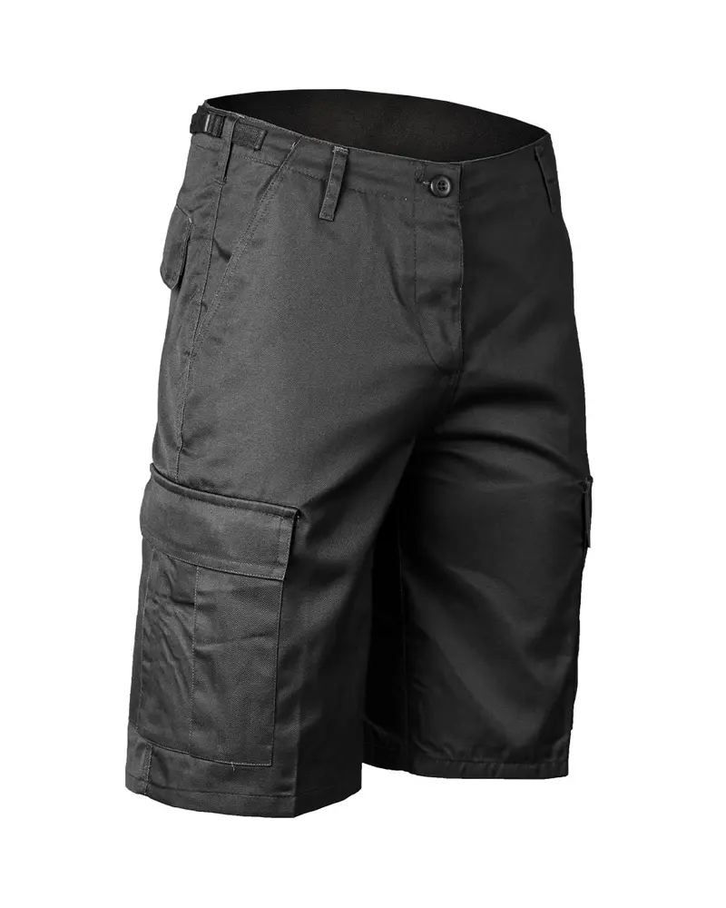 Mil-Tec Bermuda Schwarz - Pantalón Corto Táctico Negro