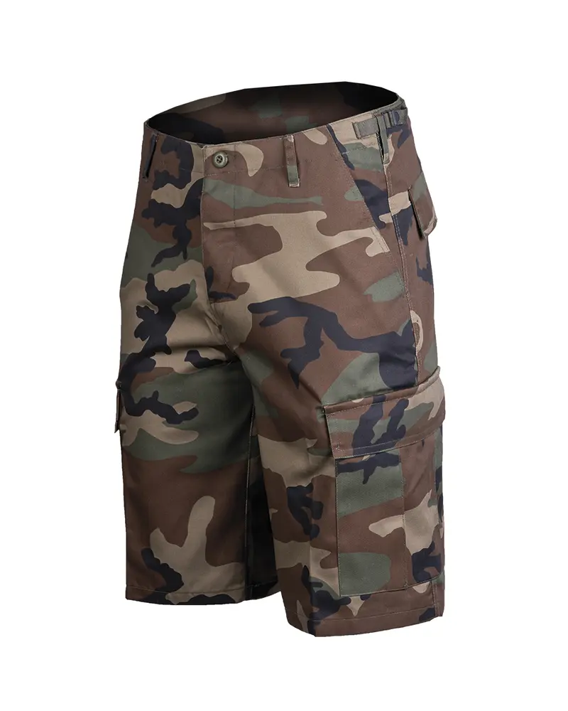 Mil-Tec Bermuda Woodland - Pantalón Corto Militar Camuflaje