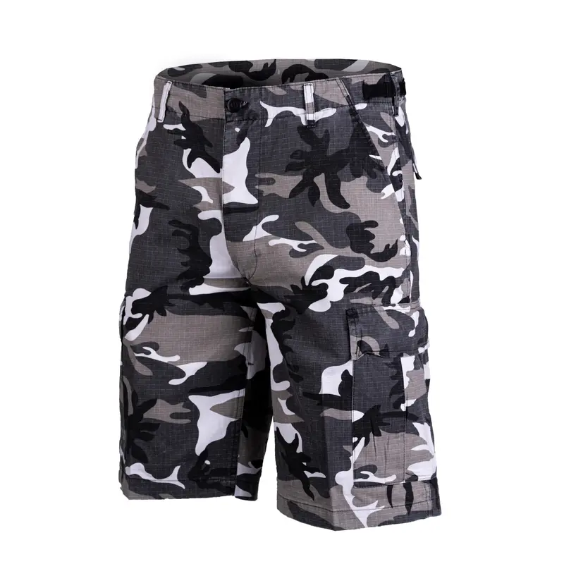 Mil-Tec Bermudas US R/S Co Prewash Urban Talla L - Pantalón Corto Militar Oliva