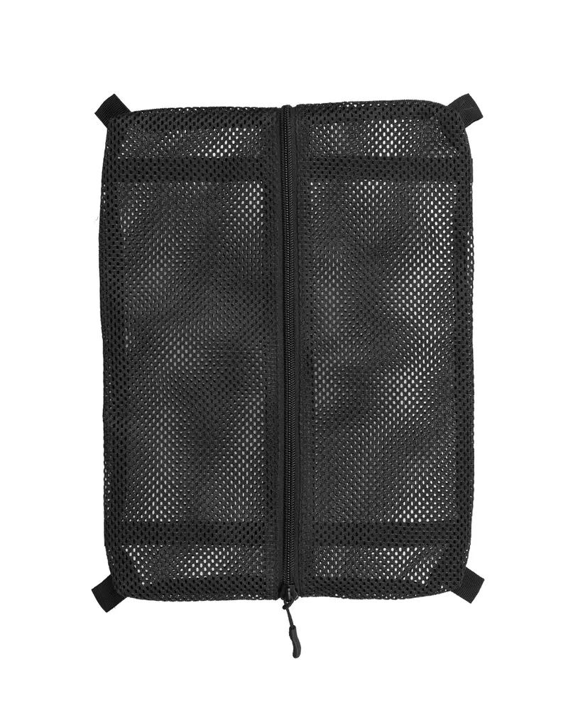 Mil-Tec Bolsa de Red Táctica con Velcro Tamaño M - Negro