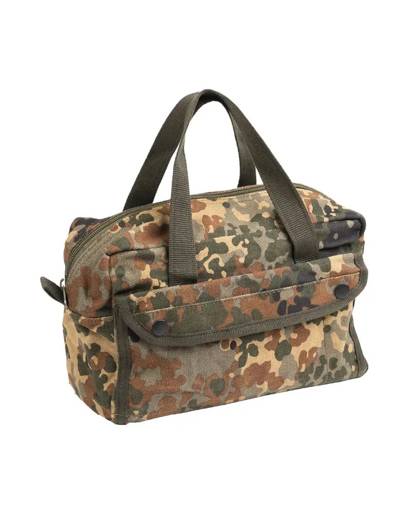 Mil-Tec Bolsa Táctica Pequeña 600D PES Flecktarn - Resistente y Compacta
