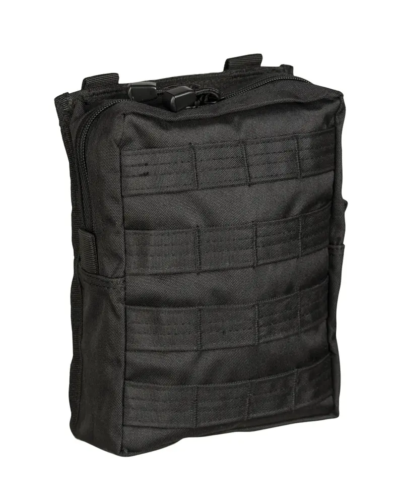 Mil-Tec Bolsillo Multiusos Belt Pouch LG Negro - Sistema MOLLE Compatible