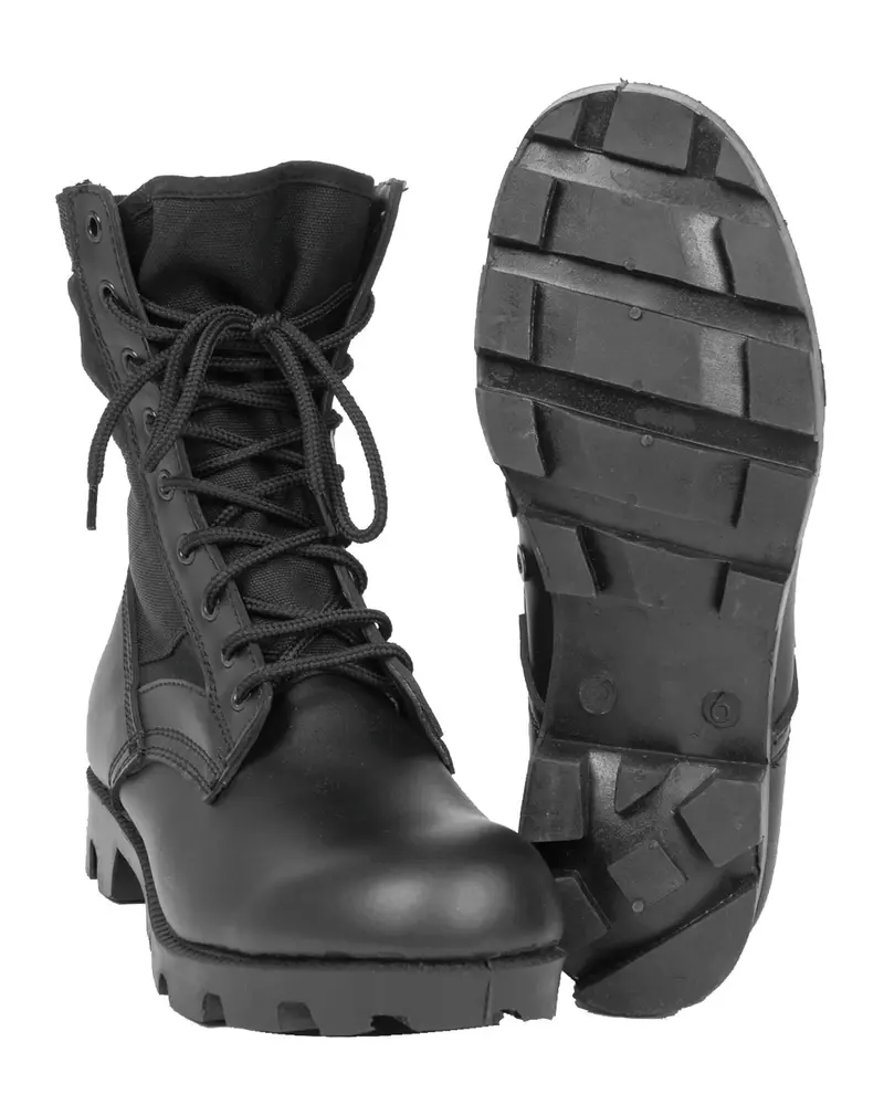 Mil-Tec Botas de Selva US Panama Negro - Calzado Táctico Militar Profesional
