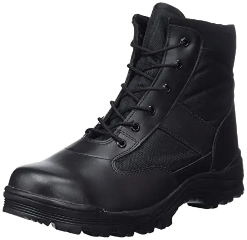 Mil-Tec Botas Tácticas Negras Media Caña Hombre - Calzado Resistente y Versátil