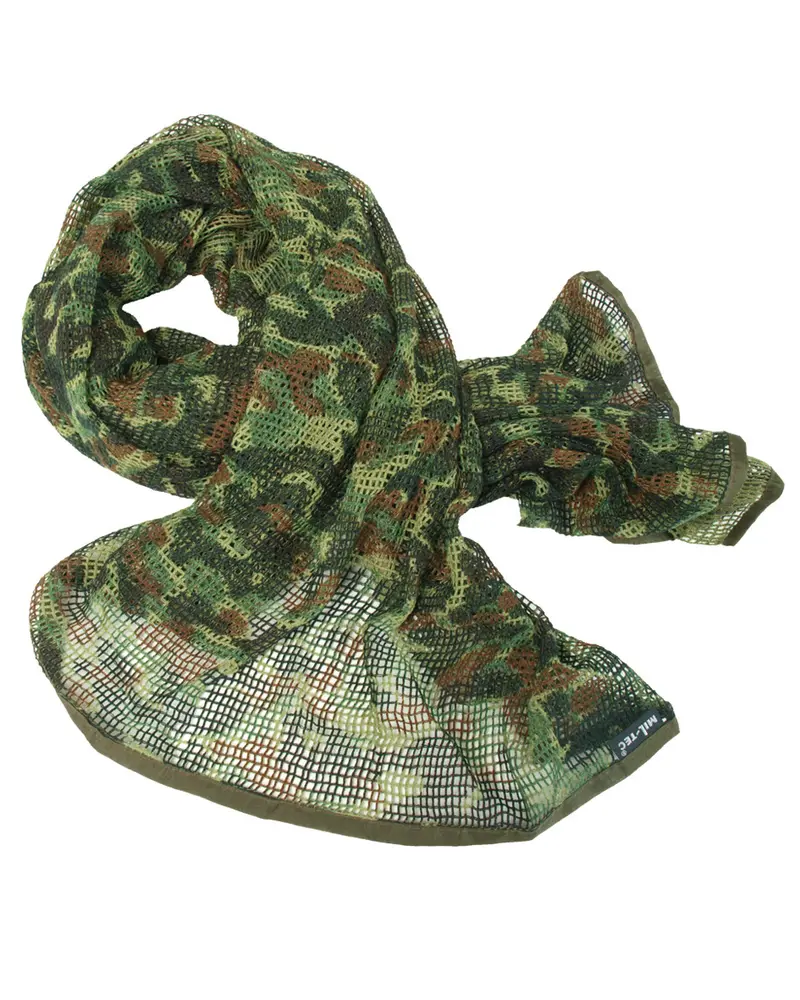 Mil-Tec Braga Cuello Multifuncional Flecktarn - Camuflaje Táctico Transpirable