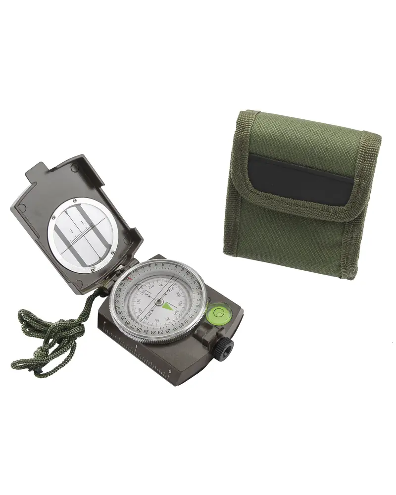 Mil-Tec Brújula Militar Metálica con Estuche - Armeekompass Profesional
