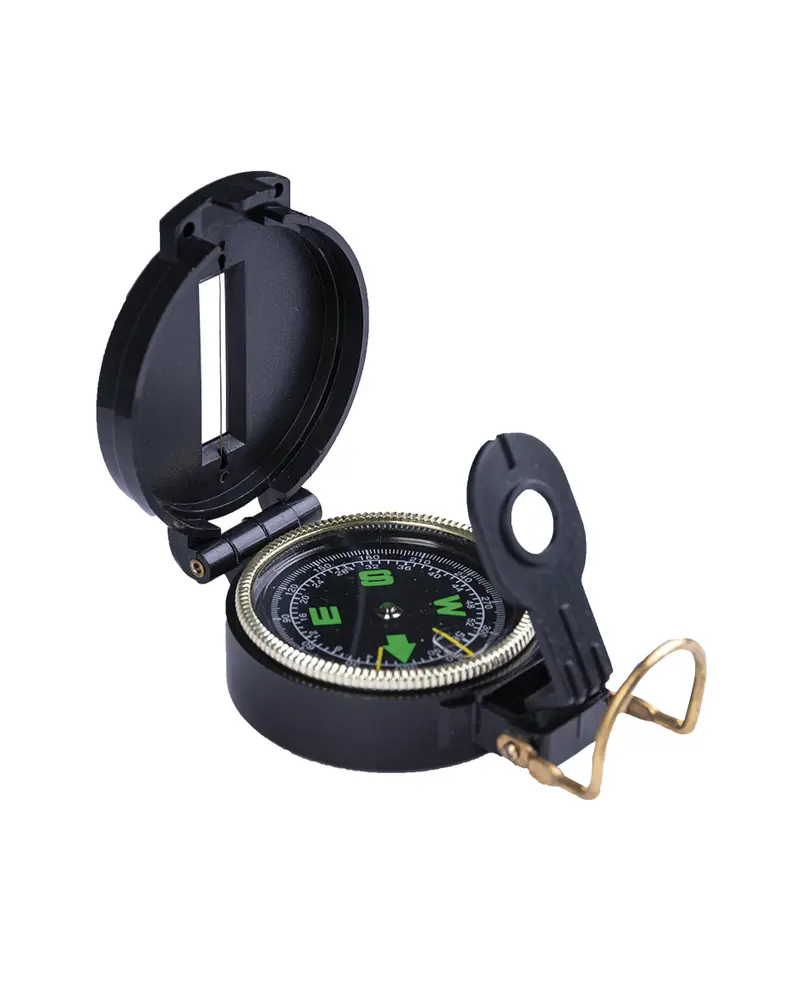 Mil-Tec Brújula Militar US Engineer - Carcasa Resistente Negra