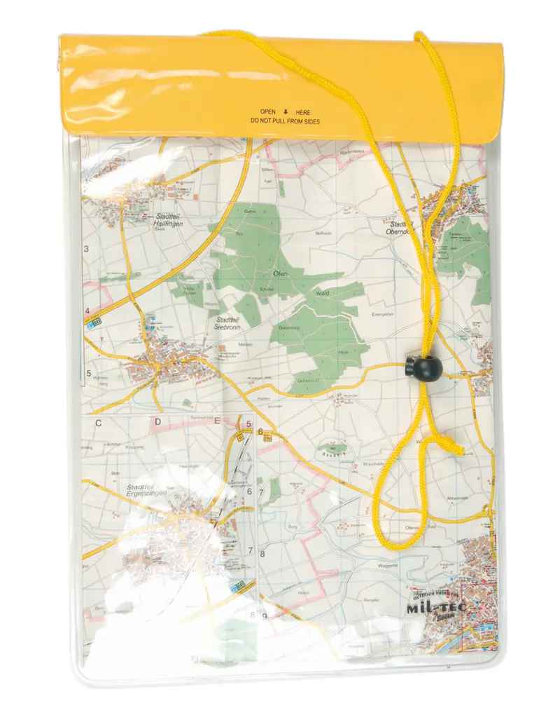 Mil-Tec Brustbeutel Waterproof 260x350 Amarillo - Bolsa Pectoral Impermeable