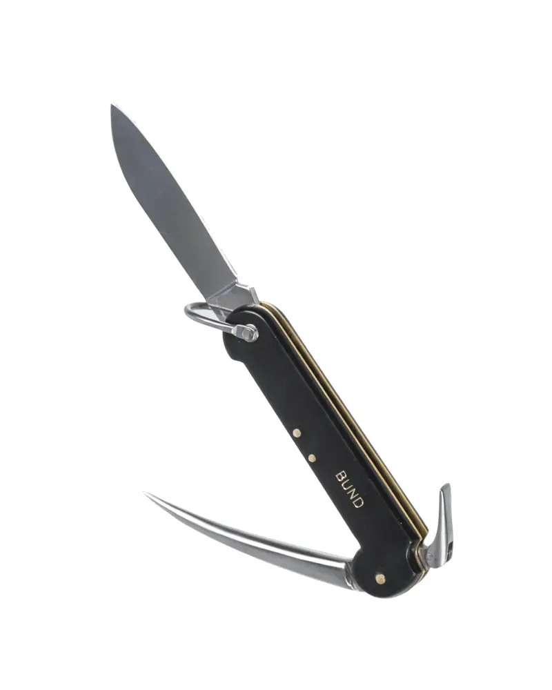 Mil-Tec BW Bordmesser Premium Quality - Cuchillo de Borde Profesional para Camping y Aire Libre