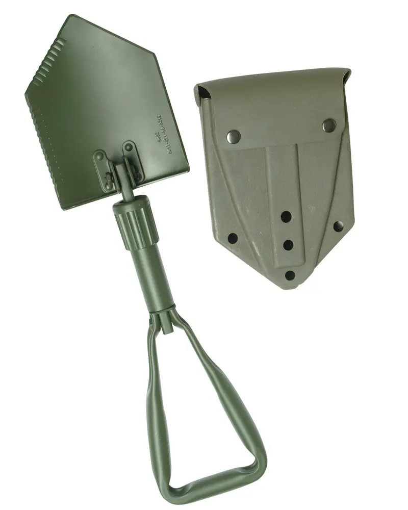 Mil-Tec BW Dreifachspaten - Pala Militar Plegable 3 Piezas con Funda
