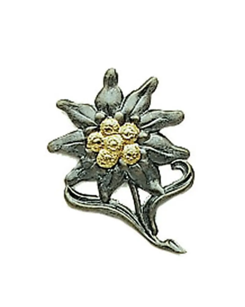 Mil-Tec BW Edelweiss Mützenabzeichen - Insignia Metálica Militar Alemana