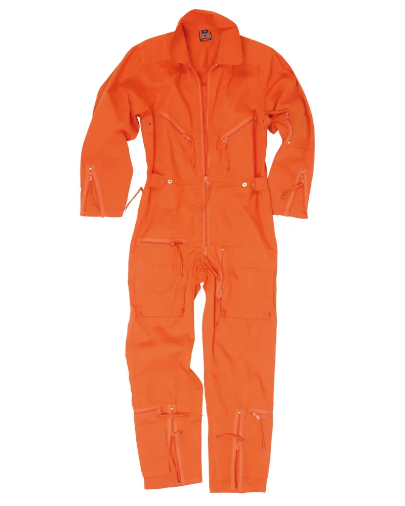 Mil-Tec BW Fliegerkombi Orange - Mono de Vuelo Militar Alta Visibilidad