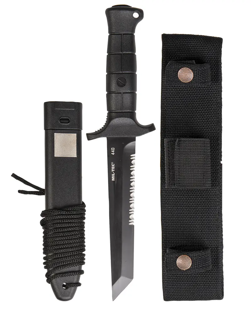 Mil-Tec BW Kampfmesser Tipo KM 2000 - Cuchillo Táctico Acero 440
