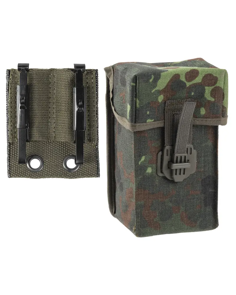 Mil-Tec BW Magazintasche G3 Flecktarn con Adaptador - Portacargadores Militar