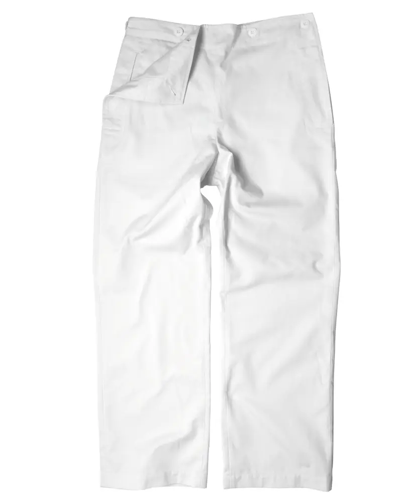 Mil-Tec BW Pantalón Marinero Plegable Blanco - Pantalón Náutico Militar