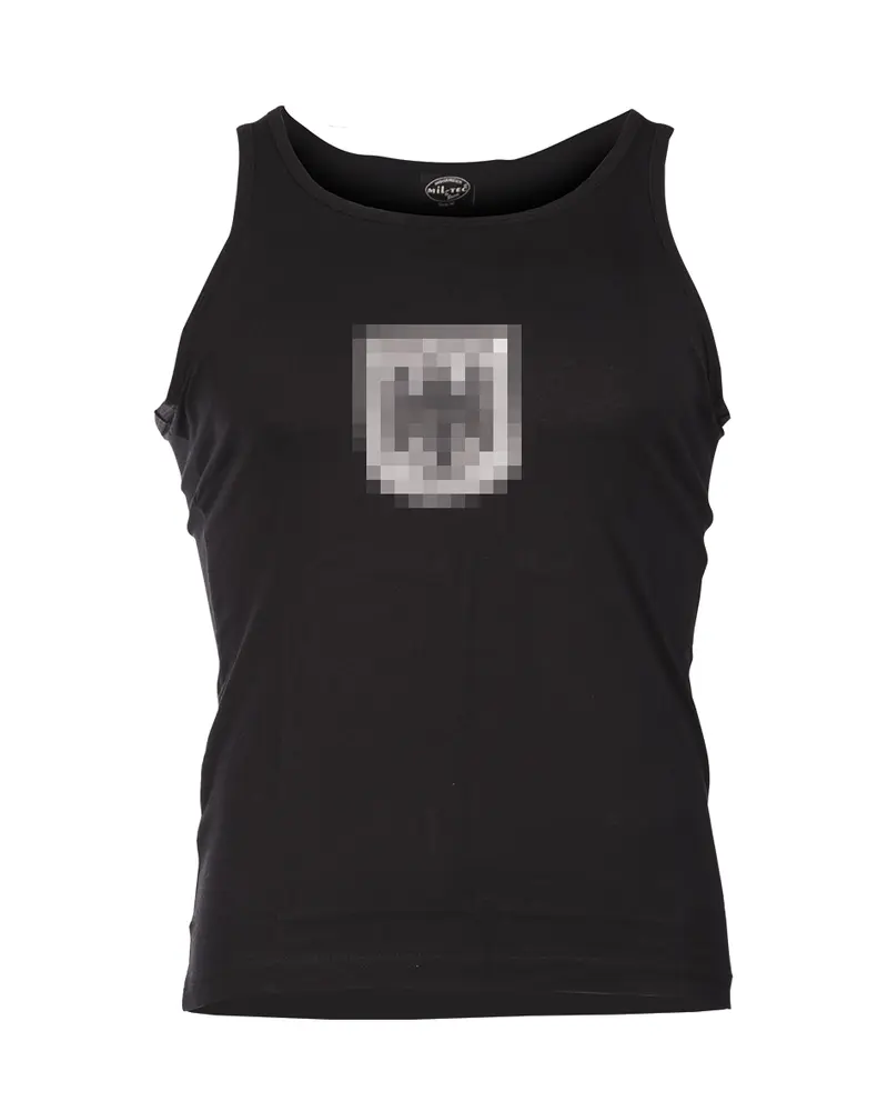 Mil-Tec BW Sporthemd Schwarz - Camisa Deportiva Militar Negra