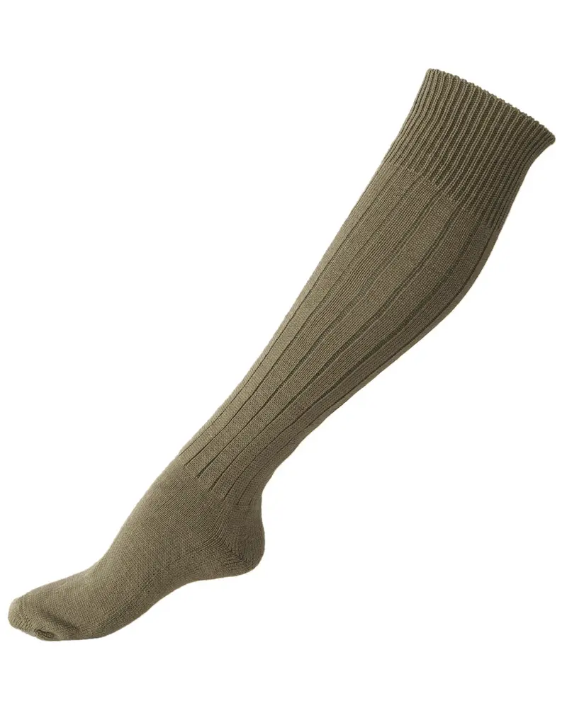 Mil-Tec BW Winterstrumpf Calcetines Militares Largos Hasta la Rodilla Verde Oliva