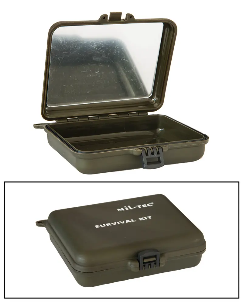 Mil-Tec Caja Organizadora 12x10x3,5cm Color Oliva - Almacenamiento Compacto