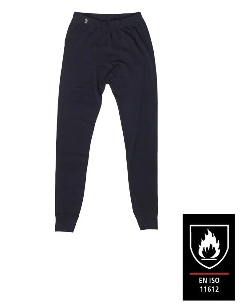 Mil-Tec Calzoncillo Largo Ignífugo ISO 11612 Azul Marino - Ropa Interior Protectora Profesional