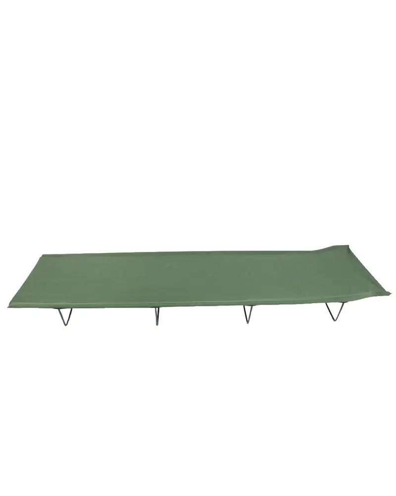 Mil-Tec Cama de Campaña Plegable con Estructura Metálica Color Oliva