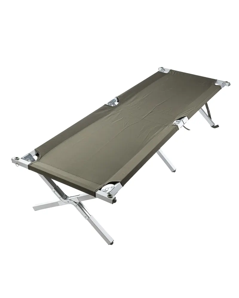 Mil-Tec Cama de Campo Militar Aluminio 210x70 cm Gen.II - Cot Plegable Táctica